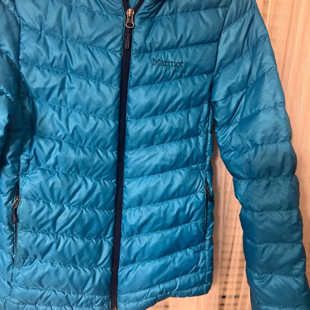 Marmot Blue Puffer Jacket s/p blue Mr - Picture 3 of 8